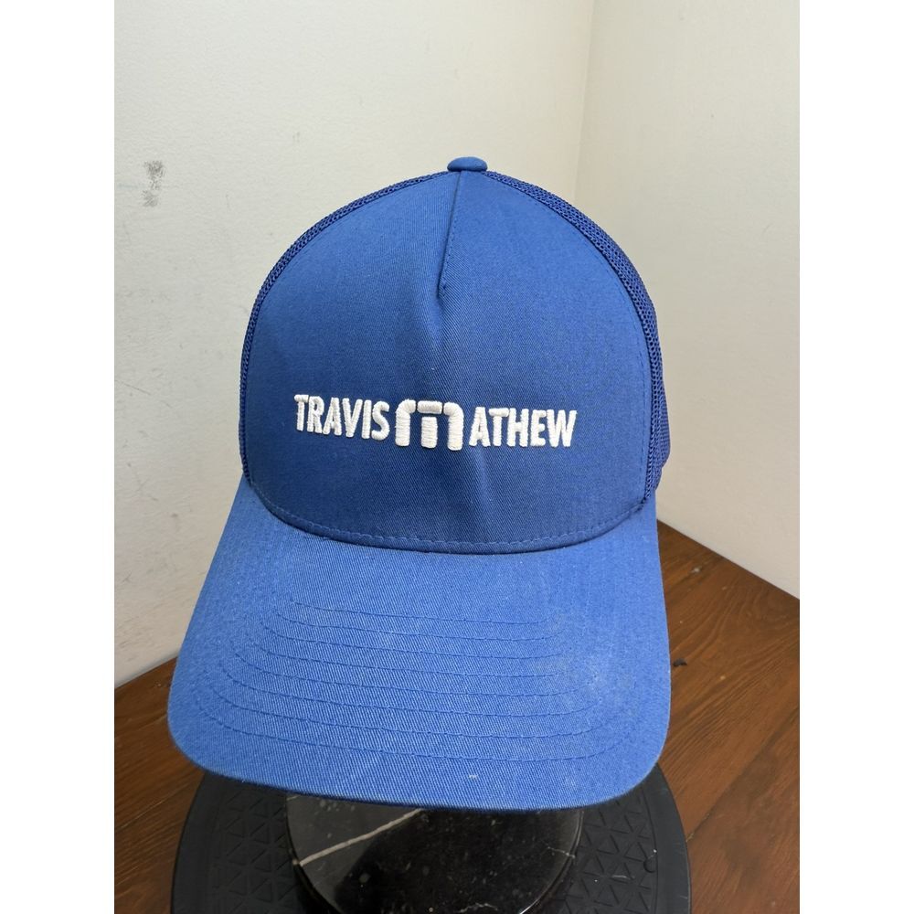 Travis Mathew Hat Mens Snapback Blue Golf Performance‎ Flex Fit Awesome Tour